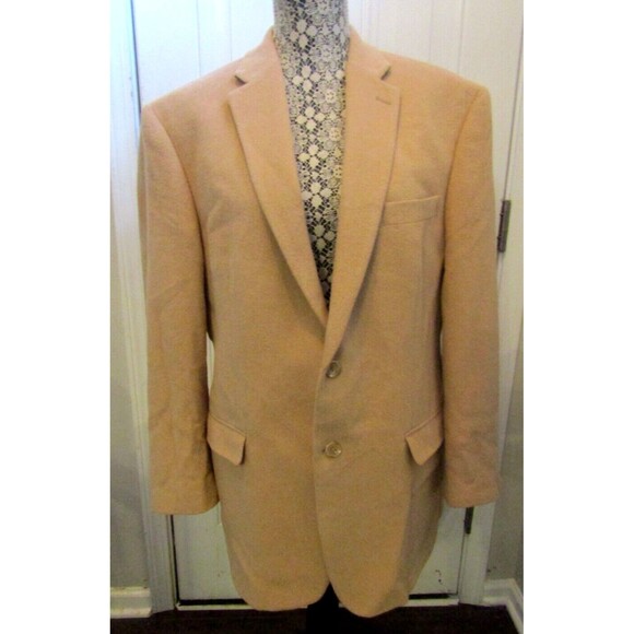 Lauren Ralph Lauren Blazer Tan 100% Camel Hair Sports Coat Size 43R
